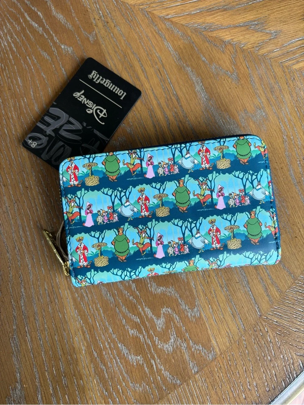 Loungefly Disney Robin Hood Sherwood Forest Zip Around Wallet